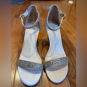 Betsey Johnson light gold Rhinestone Sandals